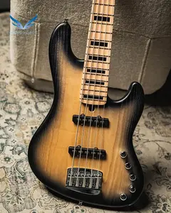 Mayones Jabba Bassic 5-Trans Natural Black Burst Мэтт (корпус из сассафраса) с грифом из клена