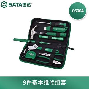 SATA 06004 Базовый ремонтный набор из 9 предметов, базовый набор инструментов для ремонта электрика