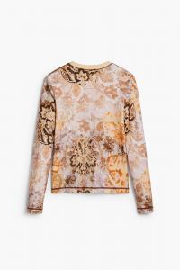 Топ с романтическим принтом в виде капель воды