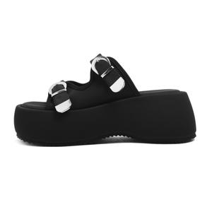 CAMEIDO Тапочки-слайды женские, черные, противоскользящие