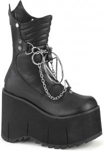 Женские ботинки Demonia Kera-130, Black Vegan Leather