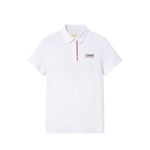 ANTA Футболка-поло для разнообразных тренировок женская Snowflake White