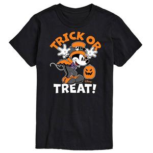 Мужская футболка с рисунком Микки Мауса Disney's Trick or Treat, черный