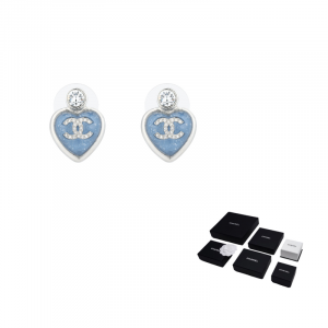 CHANEL Металлические серьги Women's Blue