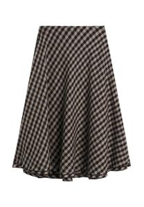 Юбка Massimo Dutti STRAIGHT-FIT CARPENTER, Black