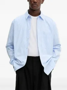 Полосатая рубашка с длинными рукавами Won Hundred, синий