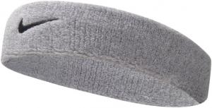 Спортивная повязка на голову NIKE Premier Training - плотная, мягкая, из хлопковой смеси, с влагоотводящими свойствами, Grey