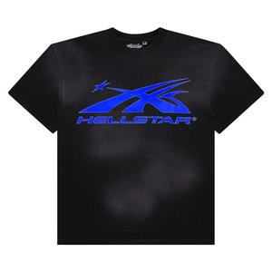 Футболка Hellstar Sports Core Gel Logo T-Shirt, цвет Black/Royal Blue