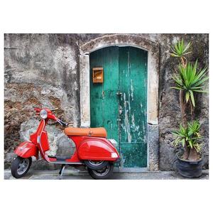 Картина на холсте A.S. Création Red Scooter цвет grün/rot