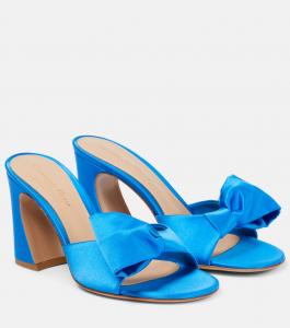 Атласные мюли Rosie Gianvito Rossi, Turquoise