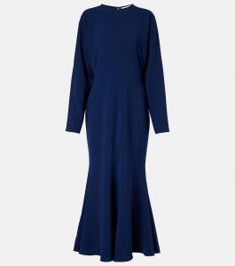 Креп макси-платье Costarellos, Navy 973