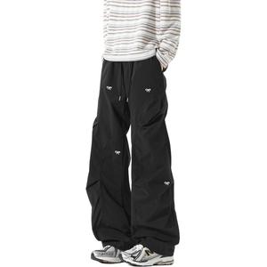 Повседневные брюки Unisex Moderate Straight Fit HUANQIU, черный (fleece-lined)