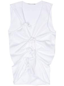 Gauchère топ со сборками, белый