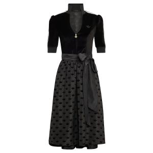 Широкая юбка в сборку ADIDAS ORIGINALS, черный