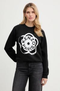 Хлопковая толстовка Kenzo, черный