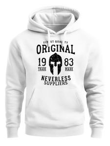 Neverless Толстовка 'Gladiator' в белом цвете