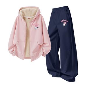 Детская повседневная спортивная одежда Disney, розовый