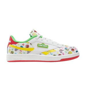 Кроссовки Reebok Sesame Street x Club C Revenge Little Kid 'Elmo and Friends', белый