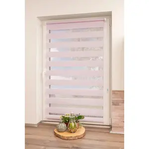 Двойная рулонная штора Maringa Klemmfix защита от света без сверления, доступна в разных размерах и 11 цветах K-Home, розовый