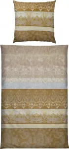 Постельное белье , бежевое, 1x 135x220 см + 1x 80x80 см Erwin Müller