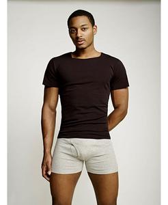 Майка без полей с круглым вырезом — 2 шт. MOSERI, черный