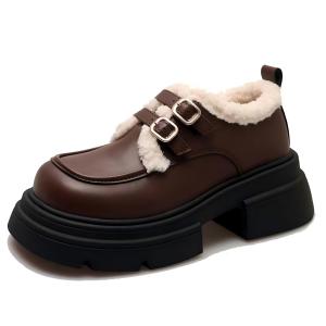 Термоноски женские Ankle Length ботинки BINGO DUCK, коричневый