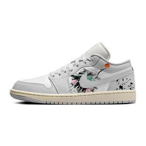 Jordan Баскетбольные кроссовки Air 1 Vintage, женские, низкие, серо-белые