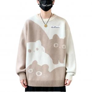 Толстовка Unisex с воротником-гольф, утепленная и с флисовой подкладкой VanCamel, gradient белый хаки fleece-lined