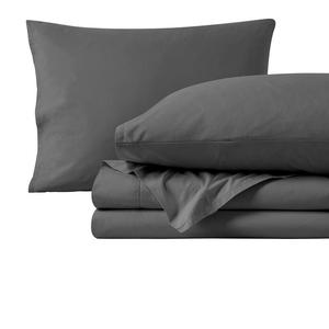 Комплект простыней из перкаля из 100% органического хлопка Bare Home, серый