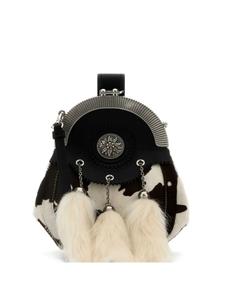 Сумка-клатч Prada из телячьей шерсти, черный