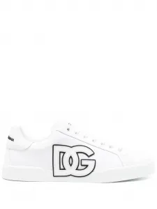 Кеды с нашивкой-логотипом DOLCE & GABBANA, белый