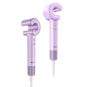 Высокоскоростной фен для волос High Power с постоянной температурой Hair Friendly GFH 1601 GREE, фиолетовый