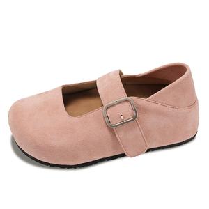 JINDUN Туфли Мэри Джейн на плоской подошве, розовые женские