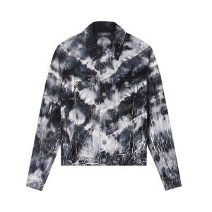Куртка Amiri Cracked Tie Dye Trucker, Black
