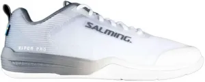 Мужские низкие сквош-туфли Salming Viper Pro (доступны в 5 цветах) (не оставляют следов) (для игры в пикадлбол, ракетбол, падель и другие спортивные игры в помещении), белый/серый