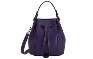 Furla Миастелла Кожаная ведерко Сумка через плечо Мини женская фиолетовая