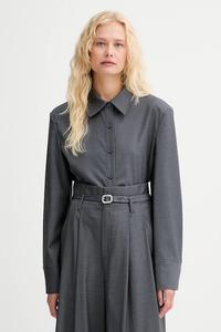 Шерстяная рубашка Isabelle Blanche, серый