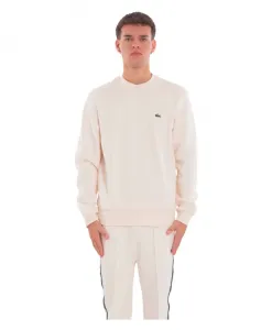 Флисовая толстовка с круглым вырезом Lacoste, белый