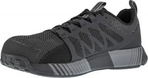Мужские оксфорды Reebok Work Fusion Flexweave с композитным носком, черный/серый