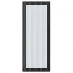 Стеклянная дверь, стекло с тиснением антрацит, 40х100 см, HEJSTA IKEA
