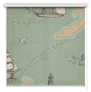 Рулонная штора Tulup Ozeankarte, 150 х 140 см