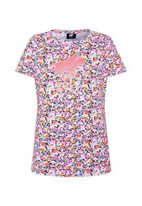 Футболка с цветочным логотипом POLO SYLT, цвет 1021 White/orange