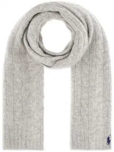 Шарф фактурной вязки POLO RALPH LAUREN, серый