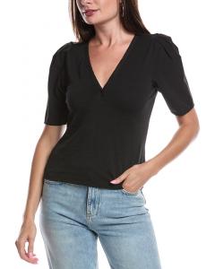 Nation LTD Joelene Футболка с V-образным вырезом, черный