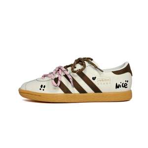 Adidas Originals Кроссовки немецкой армии Stadt Nice Abrasion Resistant Low top Unisex коричневые