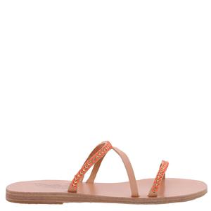 Древнегреческие сандалии Apli Polytimi с цепной деталью Ancient Greek Sandals, коралловый