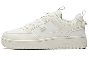 Кроссовки для скейтбординга Life Collection женские, низкие, цвета слоновой кости, белые/серебристые Anta