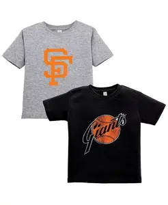 Детский набор из 2 футболок San Francisco Giants Cooperstown Collection, черный/серый Soft As A Grape