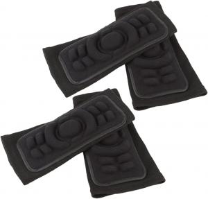 2 налокотника, черные, спортивная защитная экипировка для езды на велосипеде, лыжах и мотоцикле. Удобные и дышащие компрессионные рукава для поддержки рук и предотвращения травм Holibanna, Black