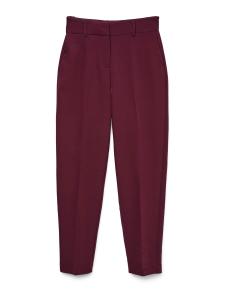 Зауженные плиссированные брюки VERO MODA VMGLORIA, Wine Red
